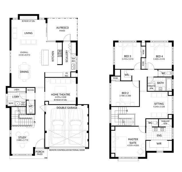 Westbury | Contemporary - 4 Bedroom 2 Bathroom Double Storey Design by ...