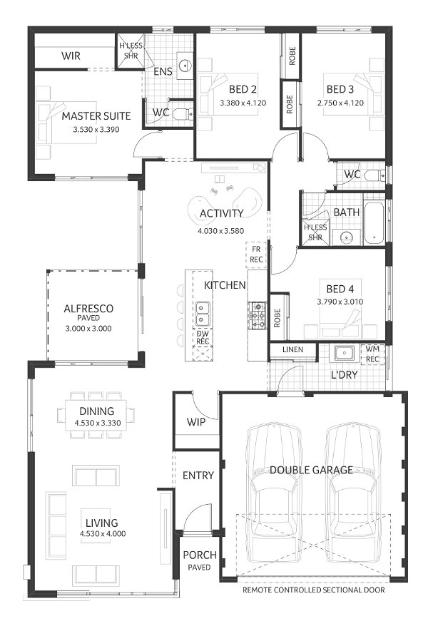 Plunkett Homes - Coogee | Lifestyle - Floorplan - Coogee Lifestyle Marketing Plan Cropped Jpg