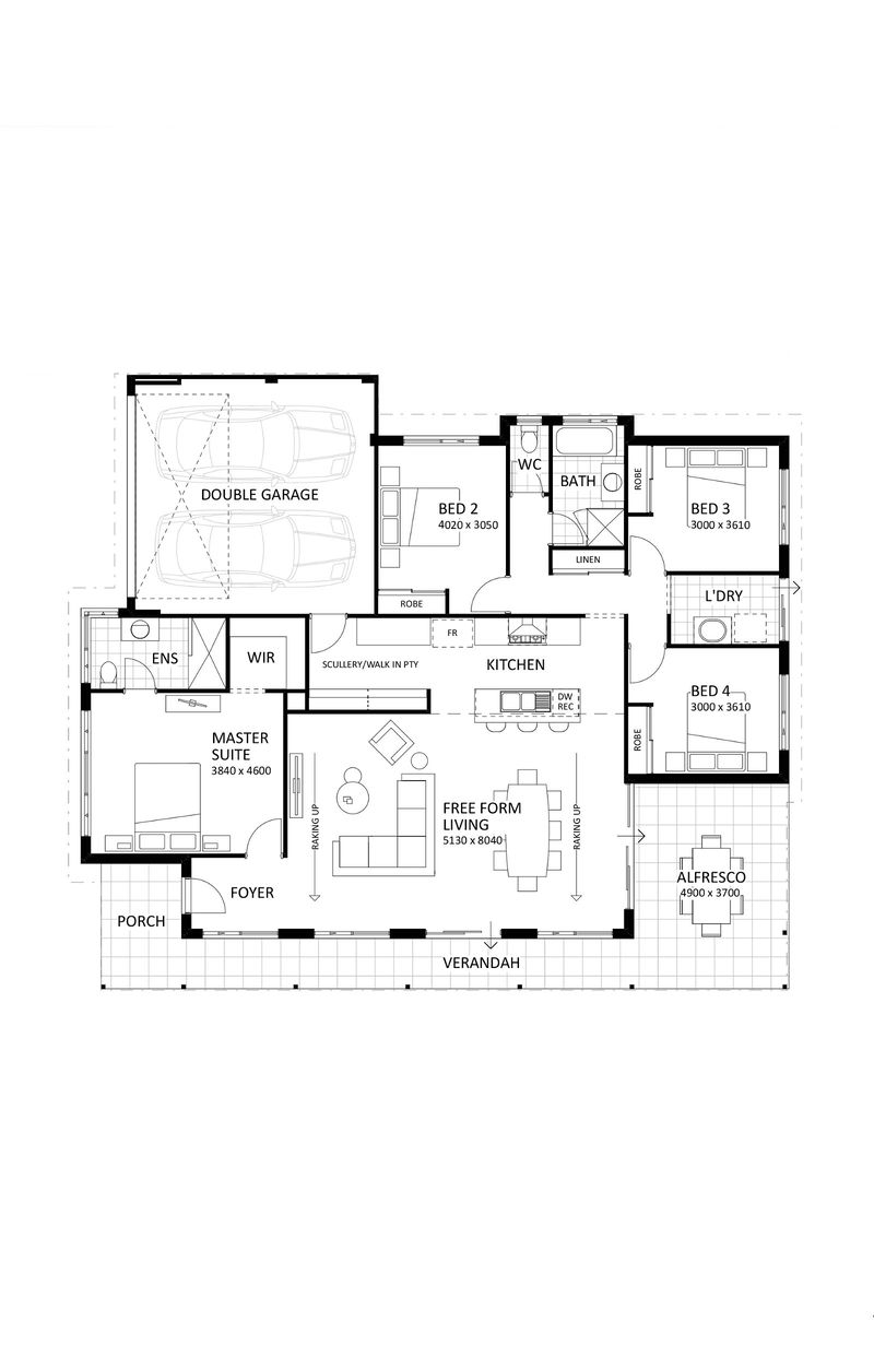 Rural Building Company - The Tanami - Floorplan - 4269P The Tanami Brochure Artwork