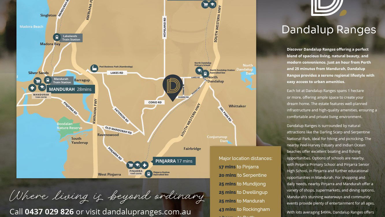 Rural Building Company -  - Gallery - Dandalup Ranges Location Amenities