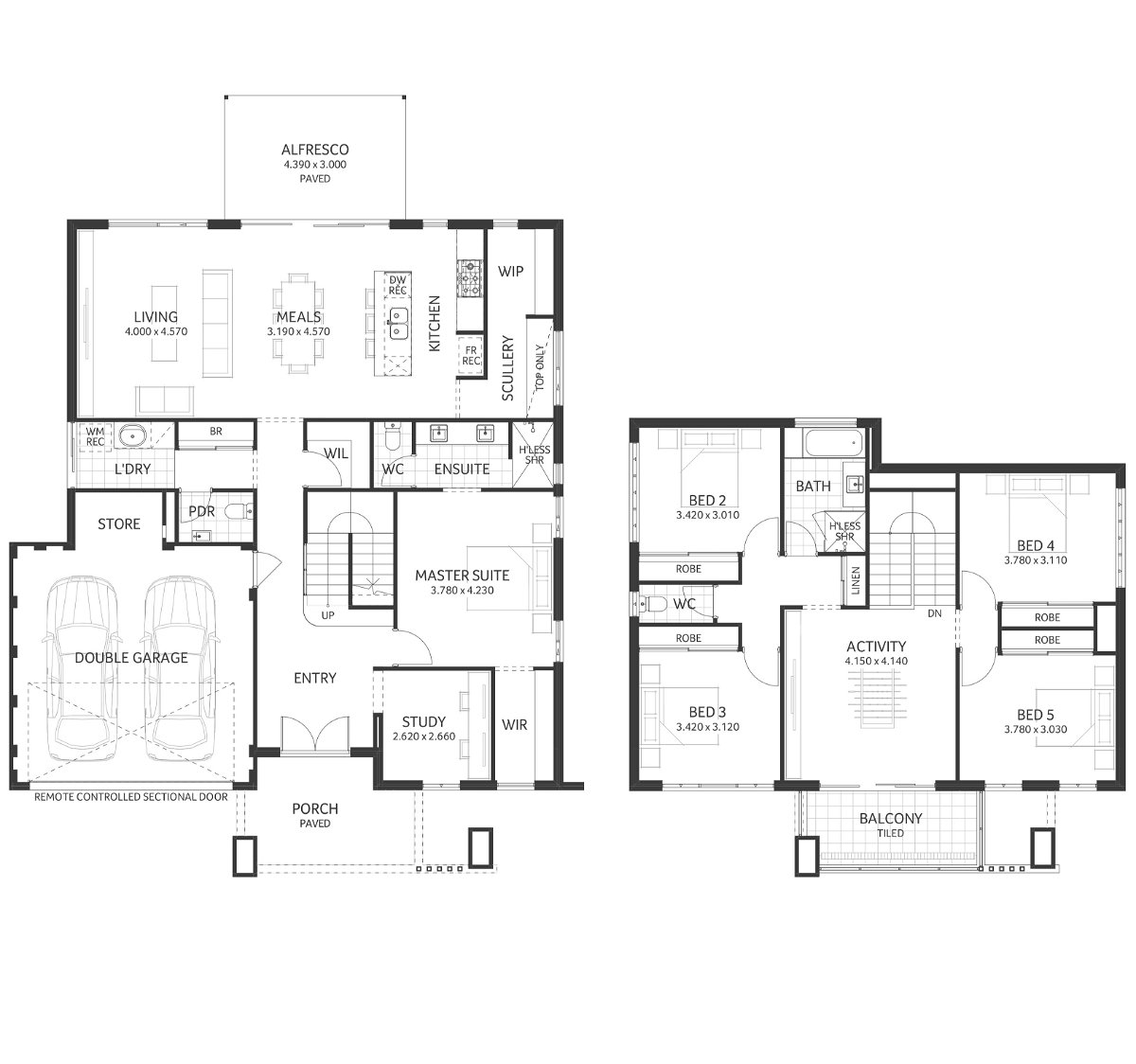 Plunkett Homes - Lakehouse | Contemporary - Floorplan - Lakehouse Luxe Contempoary Website Floorplan