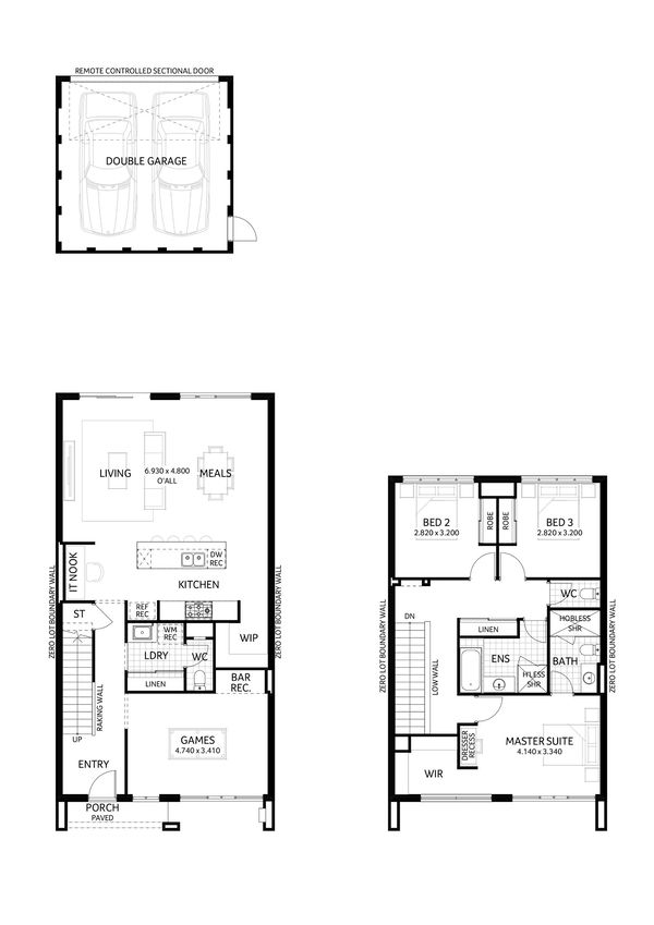 Plunkett Homes -  - Floorplan - Newcastle Lifestyle Contemporary Marketing Plan A3