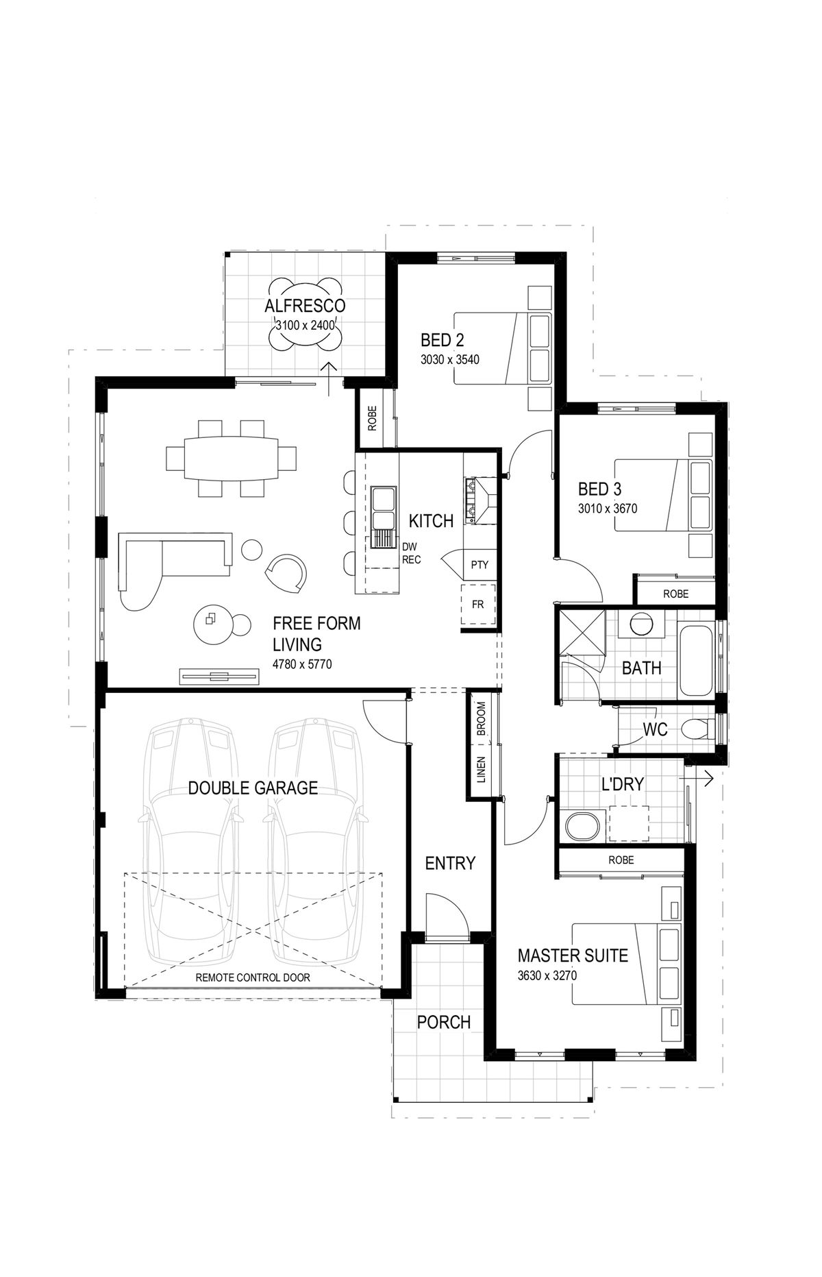 Wa Country Builders - The Kaluta - Floorplan - 4260P The Kaluta 15M Brochure Artwork