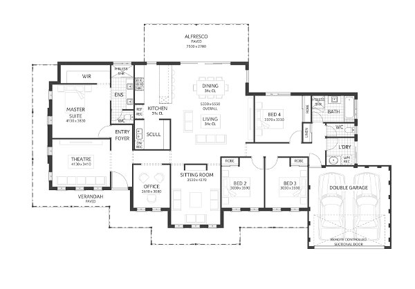 Plunkett Homes - Leeuwin | Federation - Floorplan - Leeuwin Luxe Federation Marketing Plan