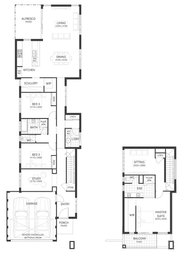 Plunkett Homes - Guildford | Mid-Century - Floorplan - Guildford Luxe Mid Century Marketing Plan Croppedjpg