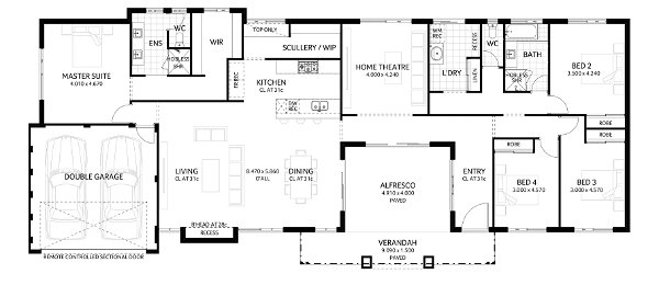 Plunkett Homes - Bodega Bay | Hamptons - Floorplan - Bodega Bay Luxe Hamptons Marketing Plan Webjpg