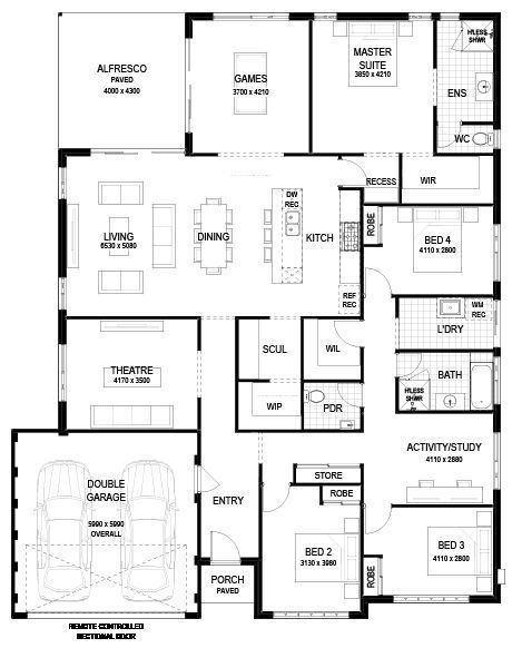 Plunkett Homes -  - Floorplan - Hamilton Hamptons Marketing