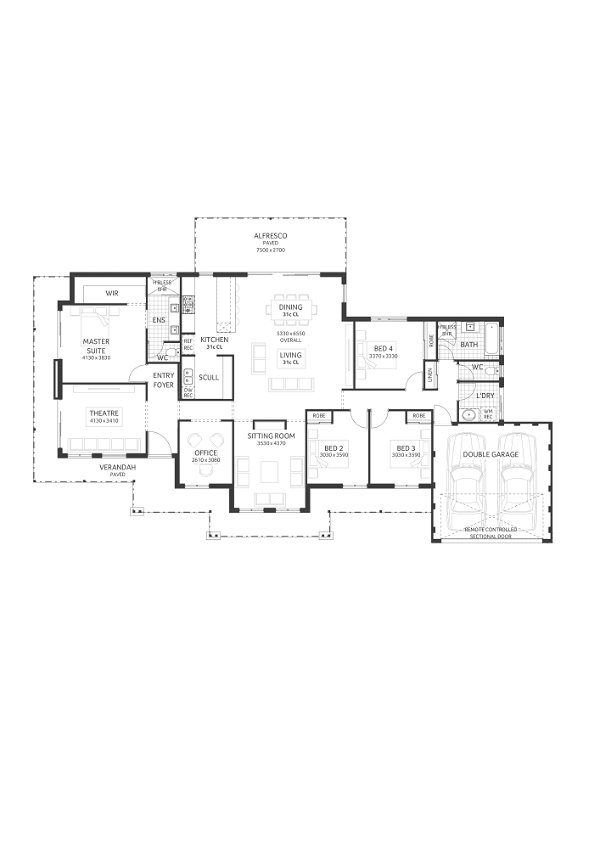 Plunkett Homes - Leeuwin | Hamptons - Floorplan - Leeuwin Luxe Hamptons Marketing Plan
