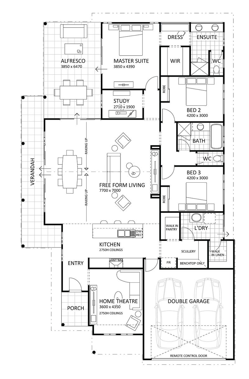 Rural Building Company - The Ferguson Retreat (Classic) - Floorplan - 4707P Ferguson Rt Classic Brochure Artwork