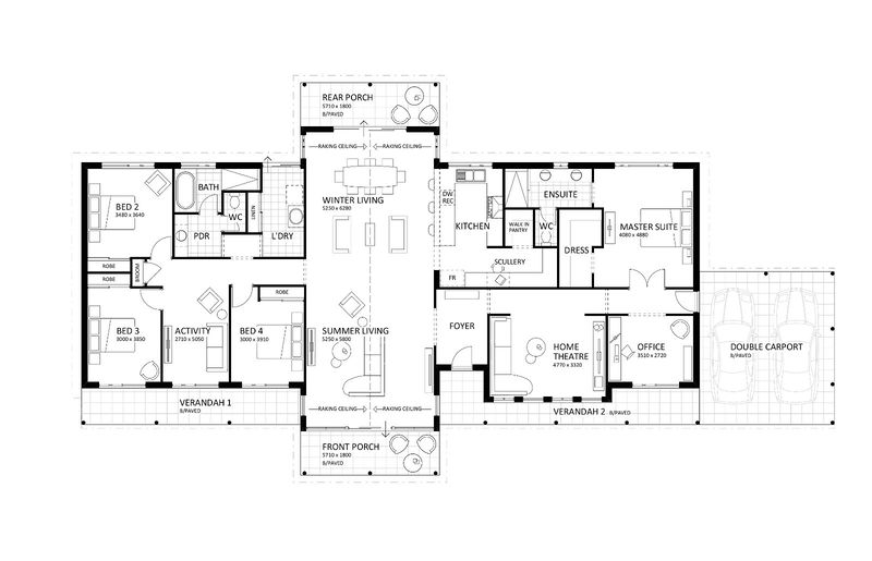 Rural Building Company - The Argyle (Heritage) - Floorplan - 3819P Argyle Heritage Brochure Artwork