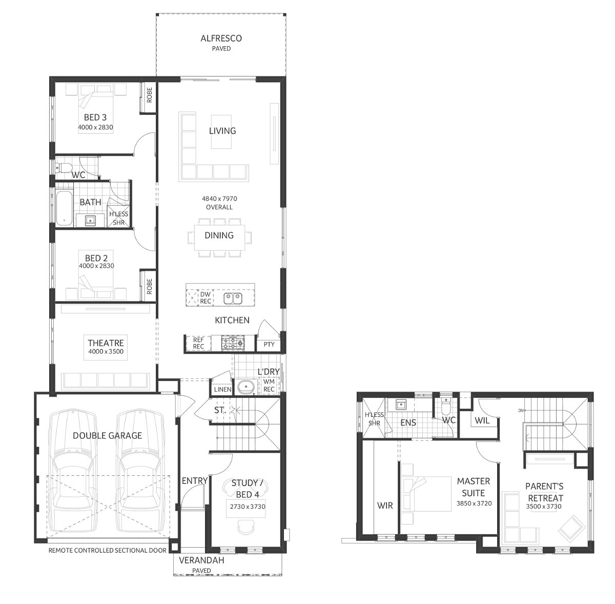Plunkett Homes - Olympus | Federation - Floorplan - Olympus Luxe Federation Marketing Plan Croppedjpg