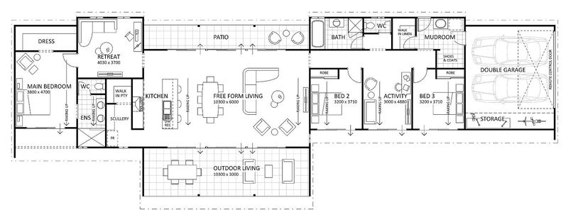 Rural Building Company - The Seaside Retreat (Original) - Floorplan - 6450P Seaside Retreat Original Brochure Artwork