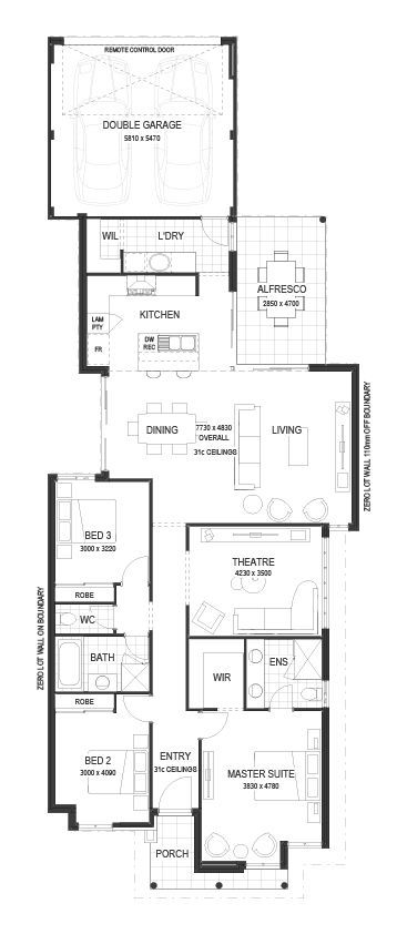 Rural Building Company - Lot 1084 Wylde Boulevard, Bullsbrook, Wa 6084 - Floorplan - Design 2 V1 Brochure Artwork