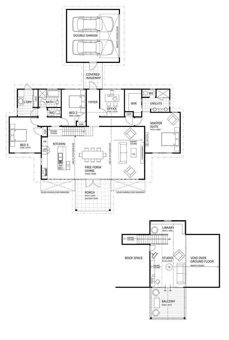 Rural Building Company - The Capricorn Loft - Floorplan - 4921P Capricorn Loft Brochure Artwork