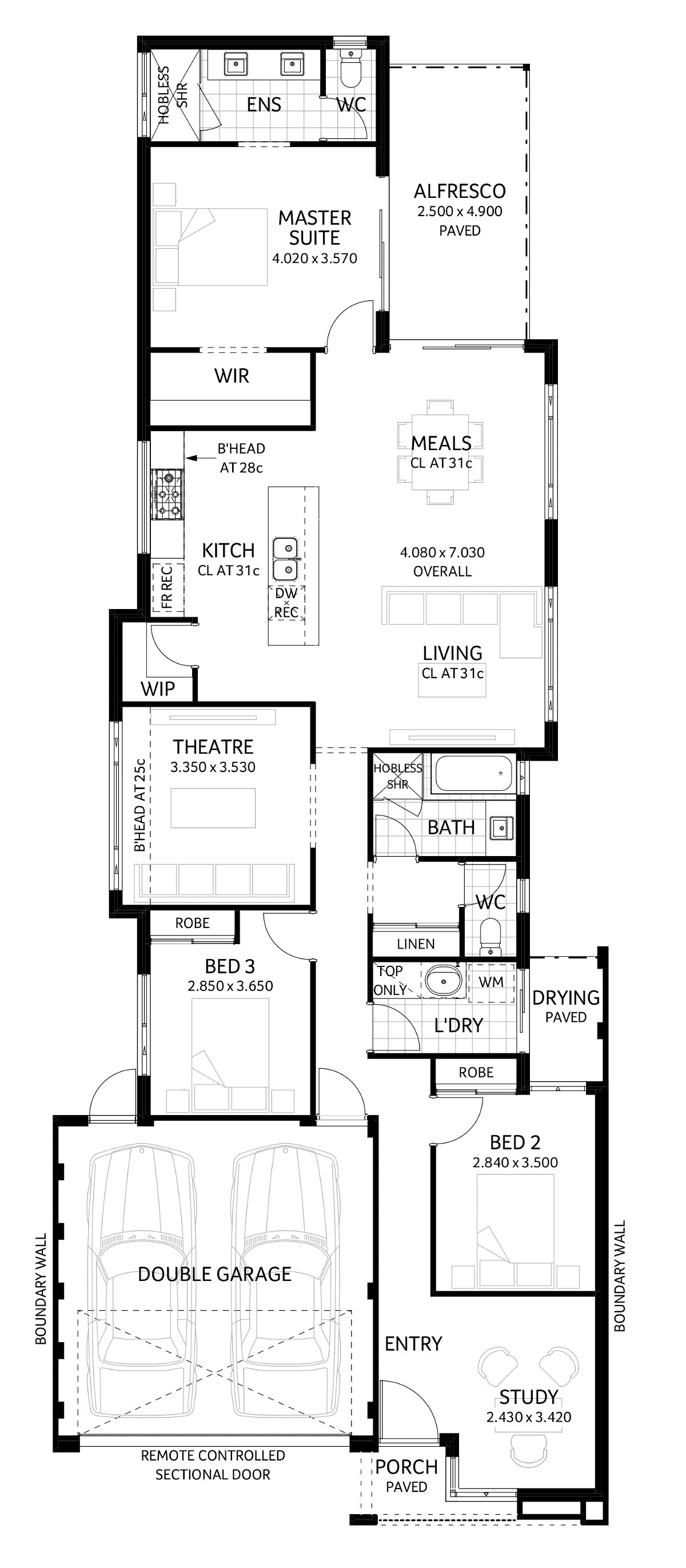 Plunkett Homes - York | Contemporary - Floorplan - York Luxe Contemporary Marketing Plan Croppedjpg