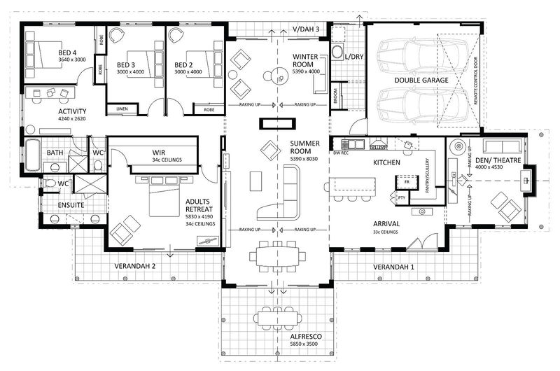 Rural Building Company - The Karridale Retreat (Classic) - Floorplan - 6382P Karridale Rt Classic Brochure Artwork