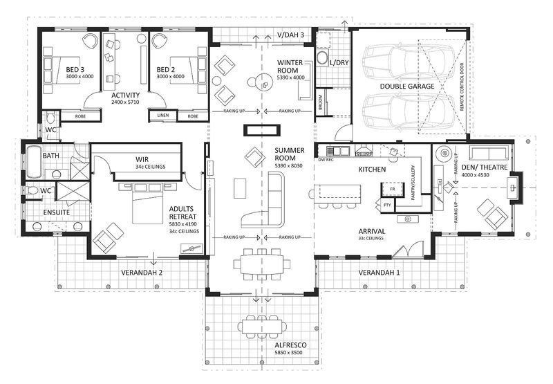 Rural Building Company - The Karridale Retreat (Classic) - Floorplan - 6382P Karridale Rt Classic Brochure Artwork