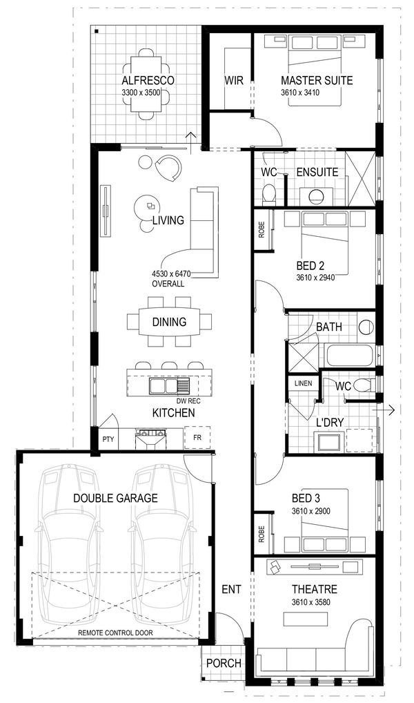 Wa Country Builders - The Jenolan - Floorplan - 4104P The Jenolan 125M Brochure Artwork