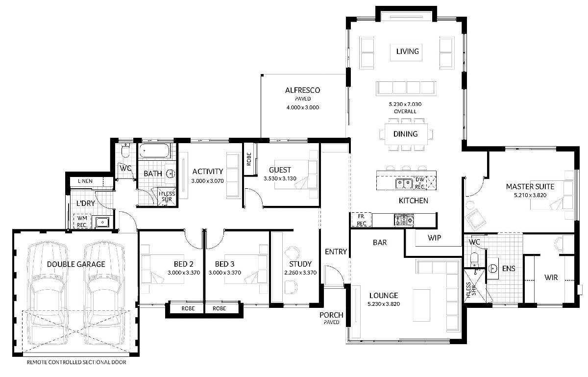 Plunkett Homes - Stables | Lifestyle - Floorplan - Sandalwood Lifestyle Marketing Plan A3Jpg