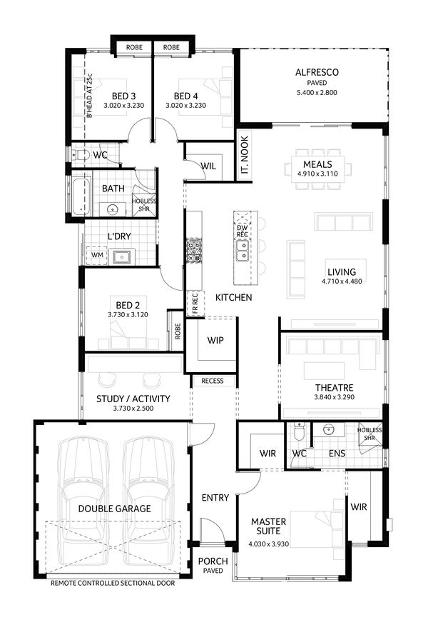 Plunkett Homes - Preston Beach | Lifestyle - Floorplan - Preston Beach Lifestyle Website Floorplan