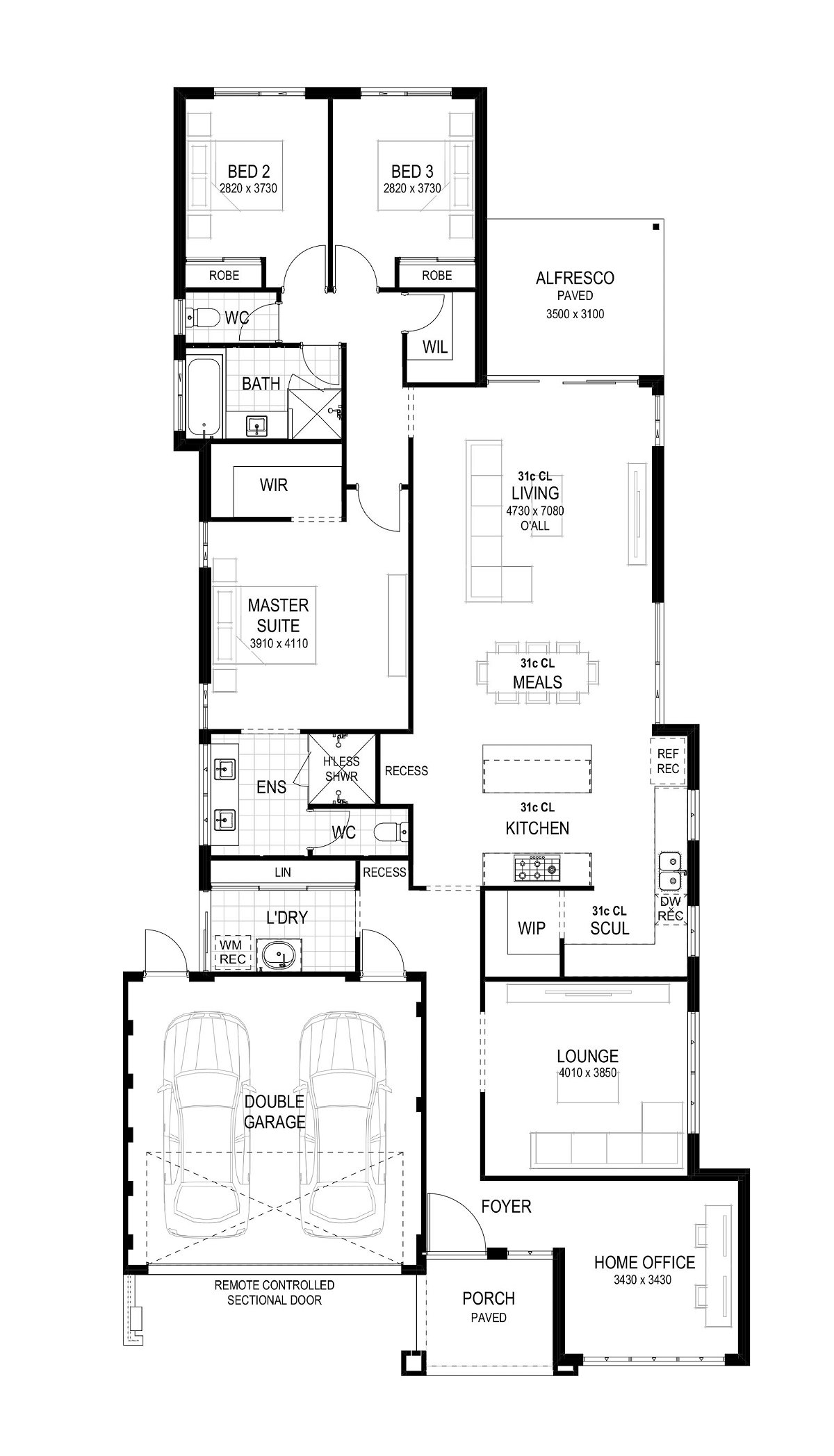 Plunkett Homes - Avenue | Contemporary - Floorplan - 202403 Plk The Avenue Floorplan Contemporary Luxe