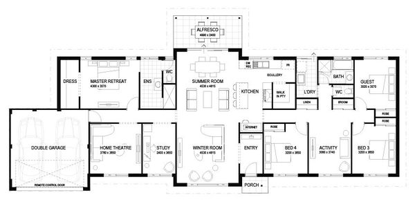Wa Country Builders - The Dowley Farmhouse - Floorplan - 4744P Dowley Farmhouse Floorplan