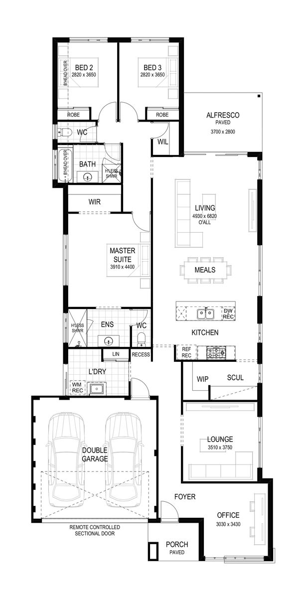 Plunkett Homes - Avenue | Lifestyle - Floorplan - 202403 Plk The Avenue Floorplan Contemporary Lifestyle