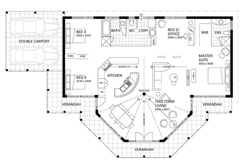 Rural Building Company - The Garden View - Floorplan - 4873P Garden View Brochure Artwork