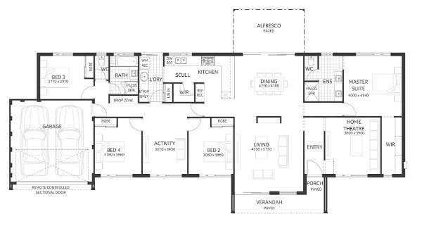 Plunkett Homes - Charles | Contemporary - Floorplan - Charles Luxe Contemporary Marketing Plan Croppedjpg