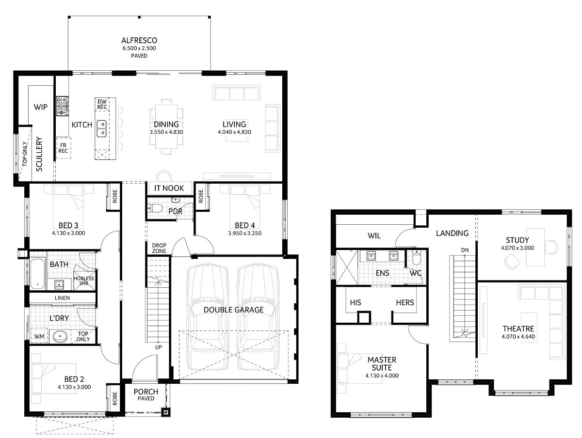 Plunkett Homes - Highgate | Federation - Floorplan - Highgate Luxe Federation Marketing Planjpg