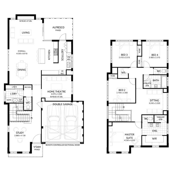 Plunkett Homes - Westbury | Federation - Floorplan - Westbury Luxe Federation Marketing Plan Croppedjpg