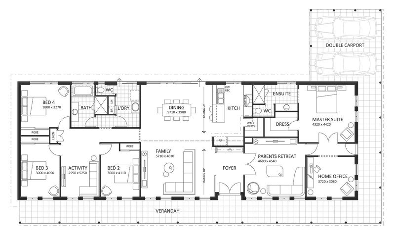 Rural Building Company - The Durack - Floorplan - 4991P Durack Brochure Artwork