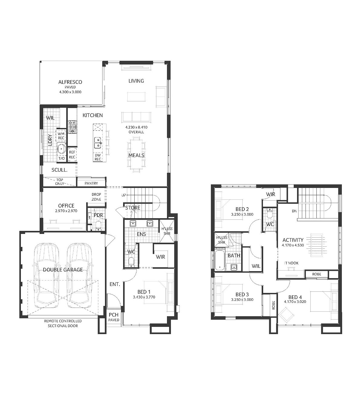 Plunkett Homes - Waterford | Mid-Century - Floorplan - Waterford Luxe Mid Century Web Plan 1