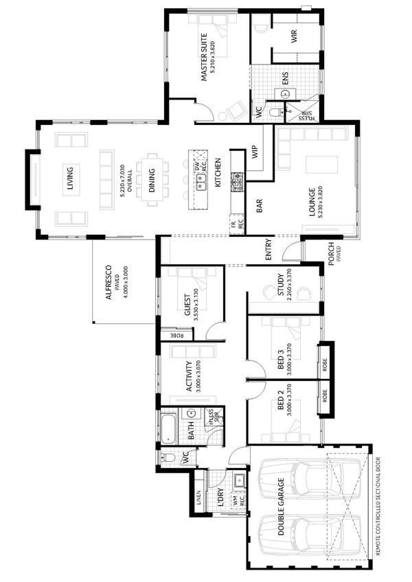 Plunkett Homes - Lot 70 Perdita Boulevaerd, Anketell, Wa 6167 - Floorplan - Stables Lifestyle Marketing Plan A3Jpg