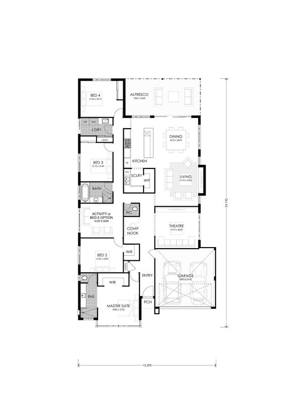 Residential Attitudes - Social Butterfly | 5 Bed - Floorplan - Social Butterfly Brochure Plan