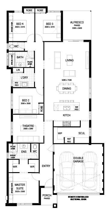 Plunkett Homes - Peninsula | Mid-Century - Floorplan - Peninsula Mid Century Marketing