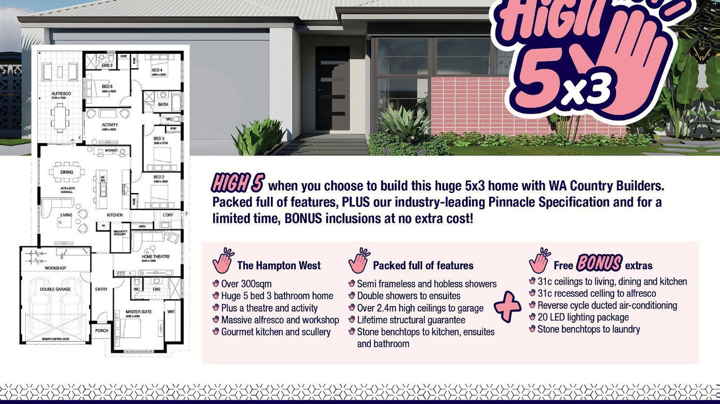 Wa Country Builders - The Hampton West - Gallery - Wacb10092 High 5 5X7 033