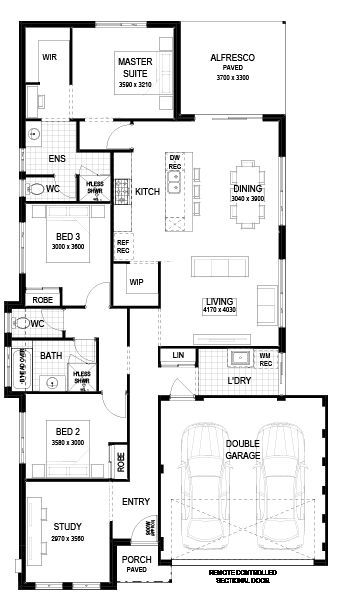 Plunkett Homes - Byron | Federation - Floorplan - Byron Federation Marketing