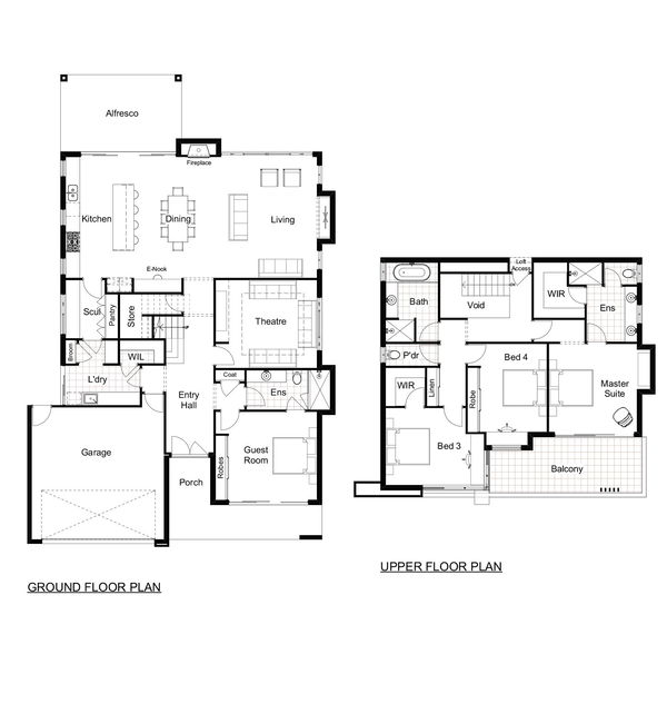 Oswald Homes - The Racquet Club - Floorplan - The Racquet Club Floorplan