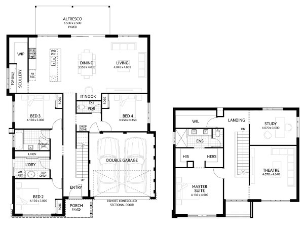 Plunkett Homes - Highgate | Mid-Century - Floorplan - Highgate Luxe Mid Century Marketing Planjpg