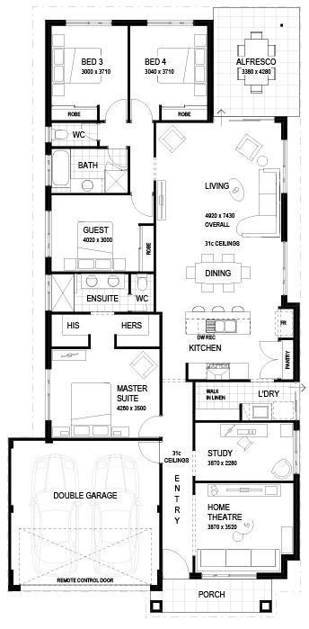 Wa Country Builders - The Inlander - Floorplan - 4282M The Inlander Brochure Artwork