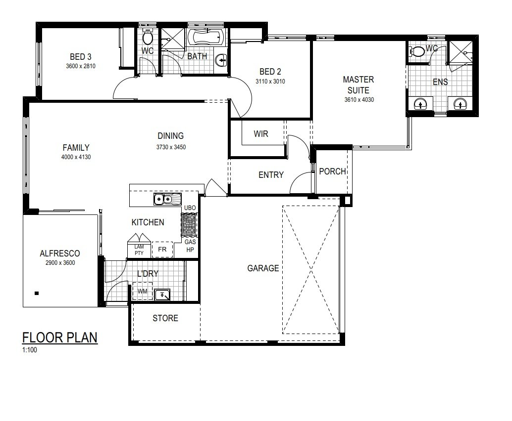 Residential Building Wa -  - Floorplan - The Brockman Floolplan