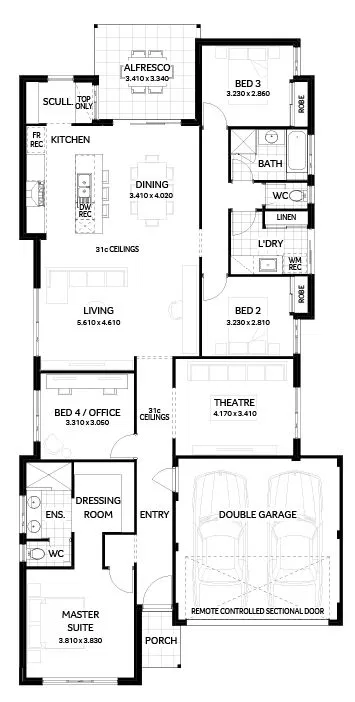 Wa Country Builders - The Indian Pacific - Floorplan - 4278M The Indian Pacific Brochure Artwork