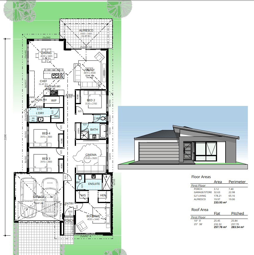 Residential Attitudes -  - Floorplan - The Funk House Floorplan