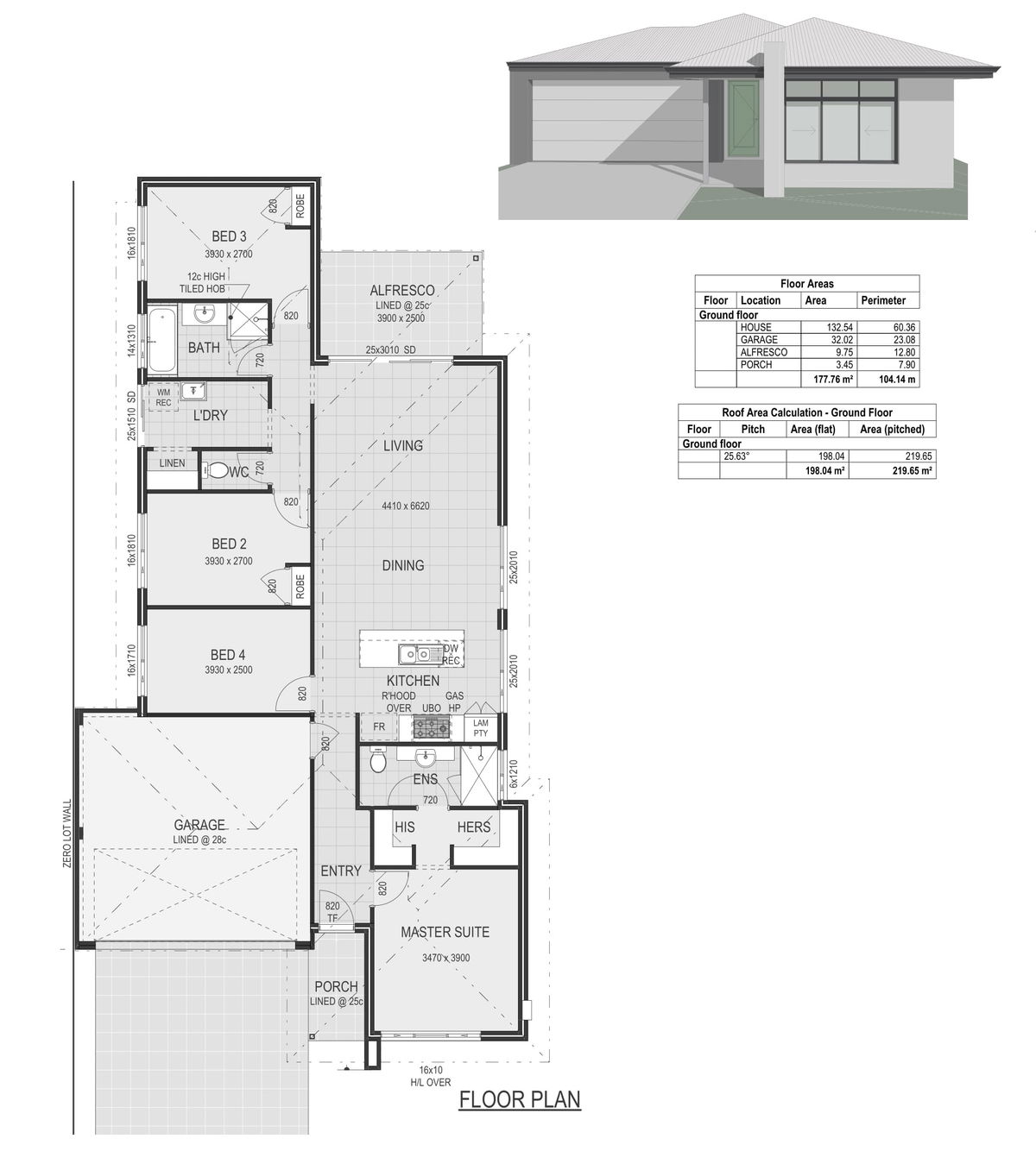 Residential Attitudes -  - Floorplan - Reubens Plan 1