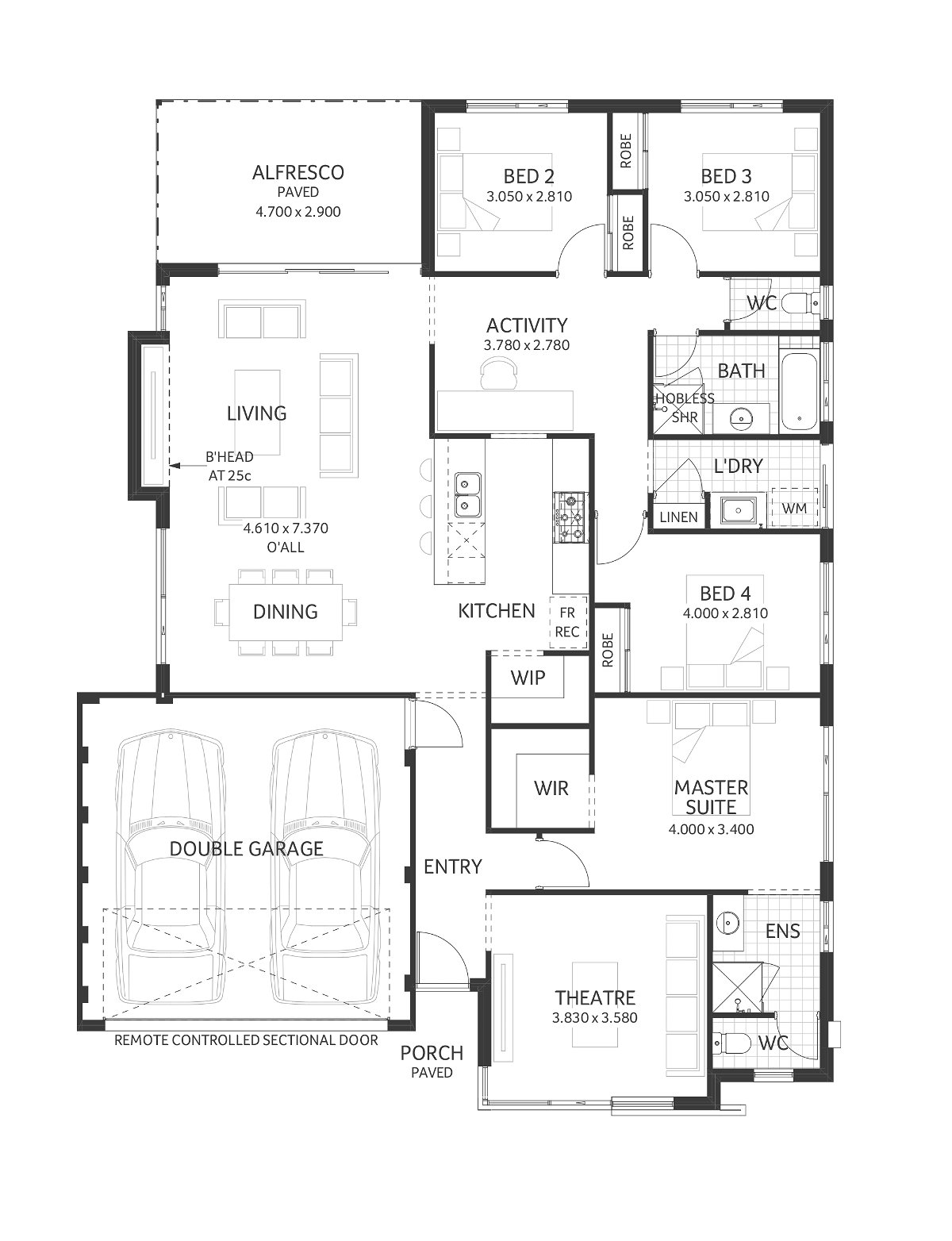 Plunkett Homes - Santana | Lifestyle - Floorplan - Santana Lifestyle Marketing Plan Cropped