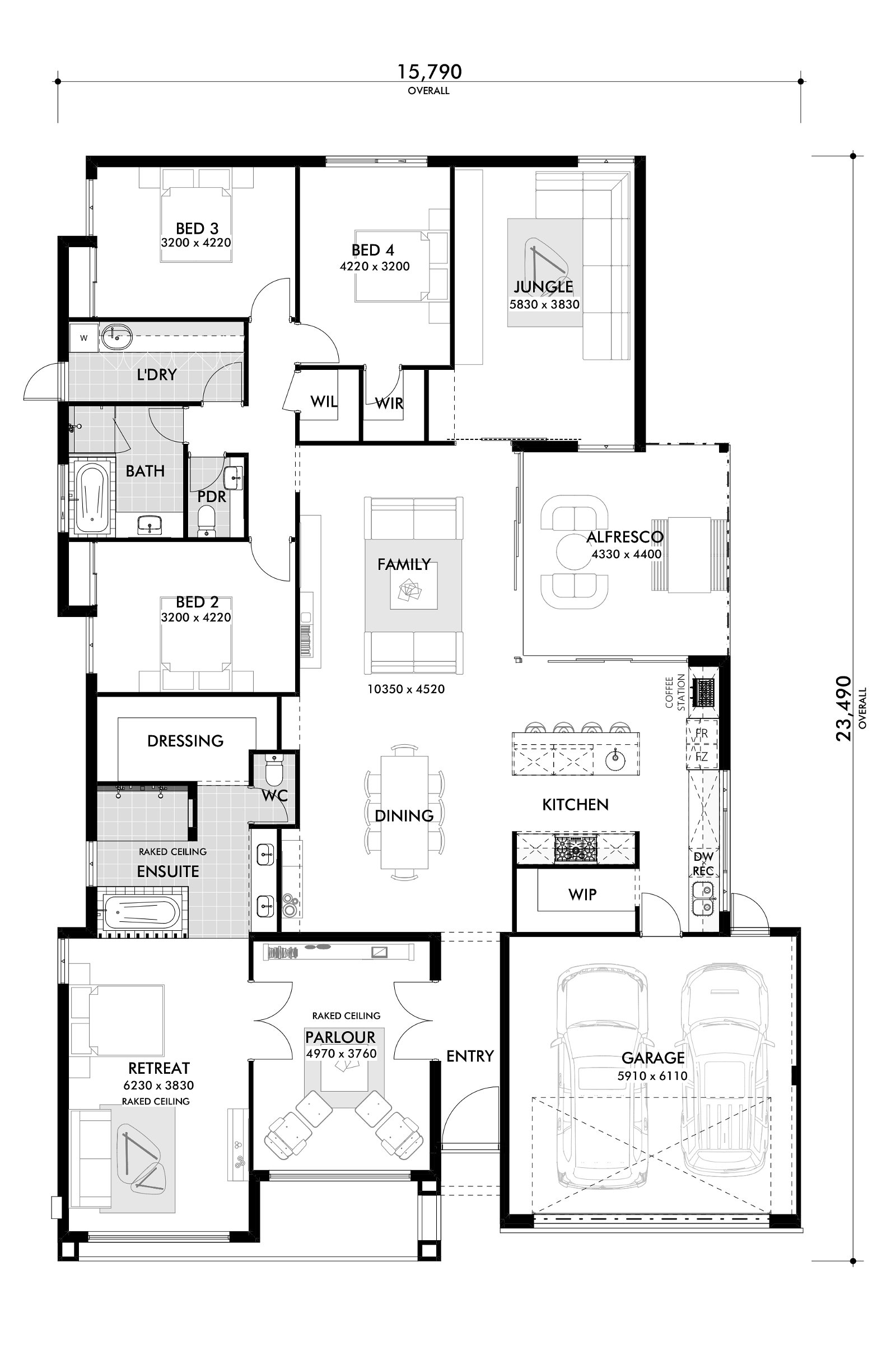 Residential Attitudes - Grouse House - Floorplan - Grouse House Floorplan Website