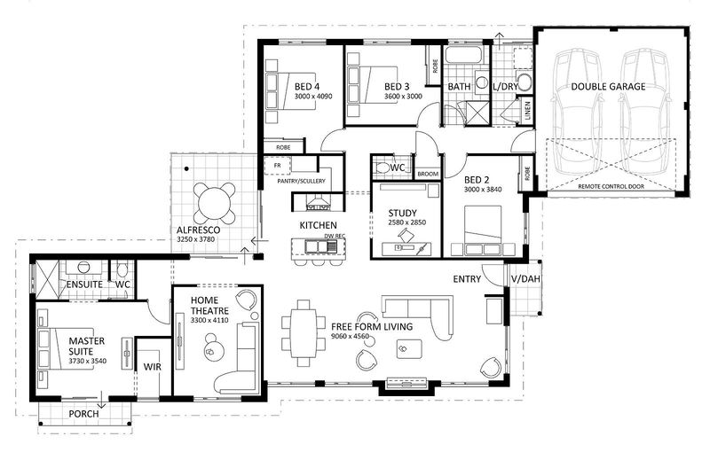 Rural Building Company - The Blaxland Retreat (Classic) - Floorplan - 4367P Blaxland Retreat Classic Brochure Artwork