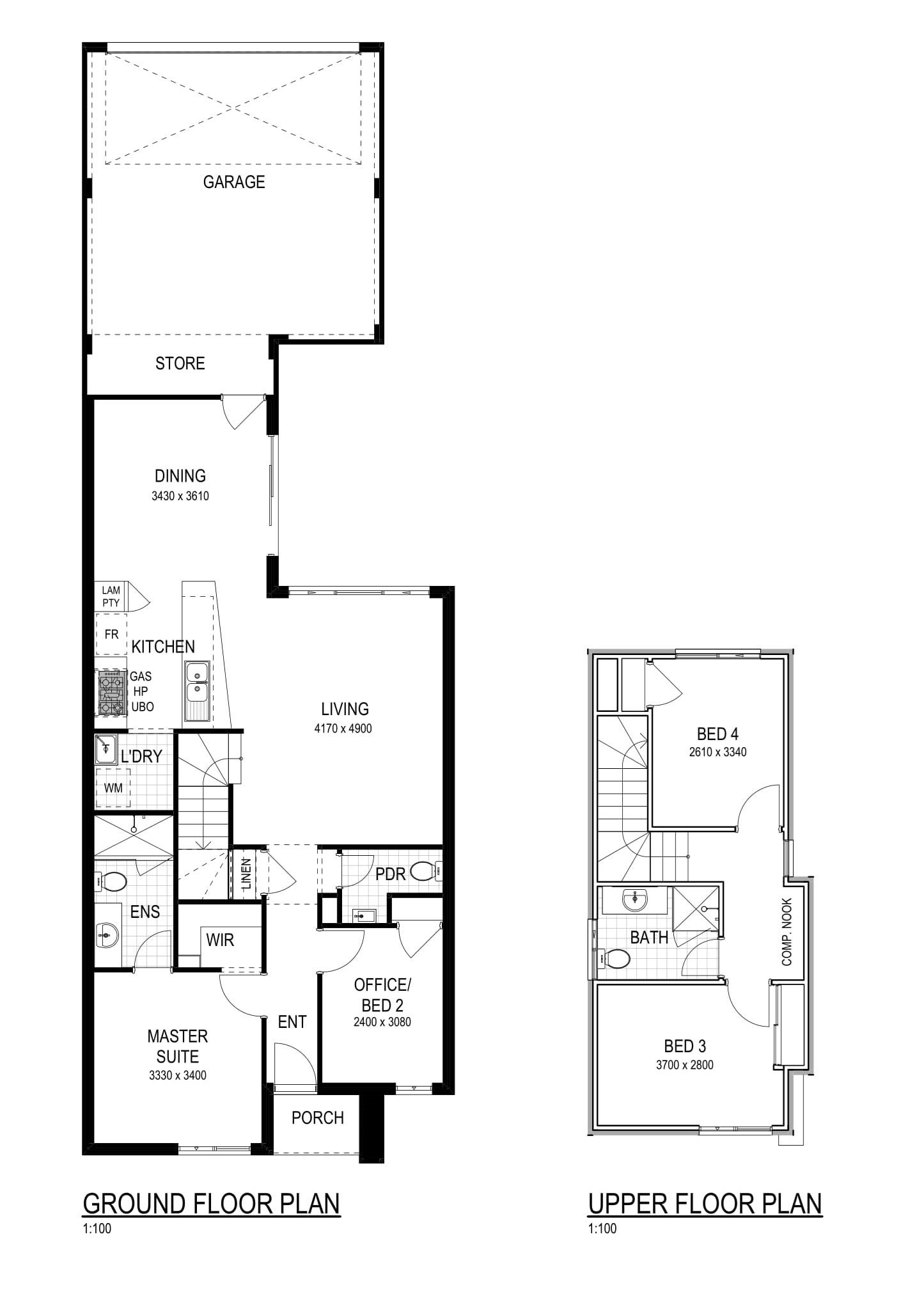 Residential Attitudes -  - Floorplan - 6430H Winstonnewlevel 1