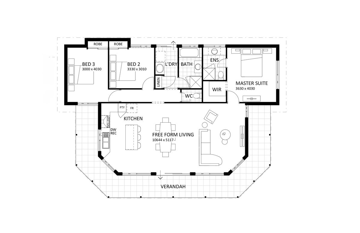 Rural Building Company - The Forest View | Original - Floorplan - 4981P The Forest View Brochure Artwork
